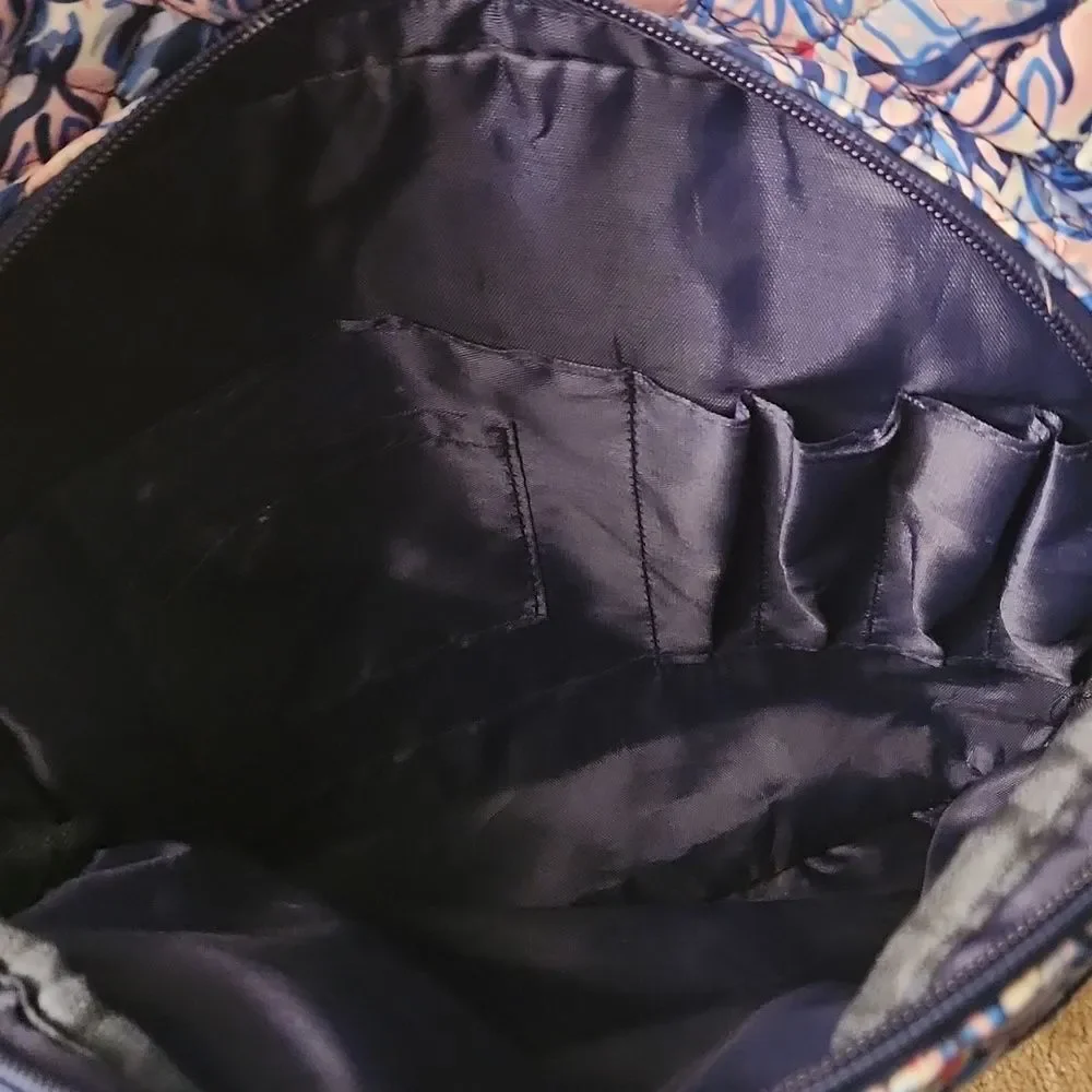 Simply Southern Blue & Purple Leaf Print Backpack